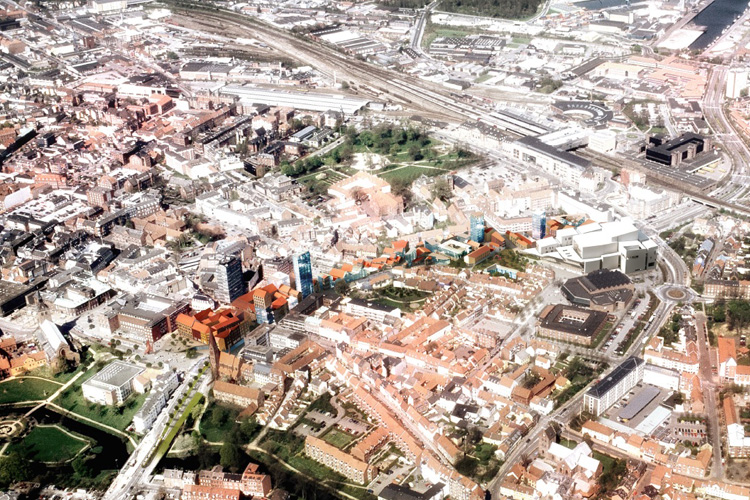Vue 3D projet urbanisme