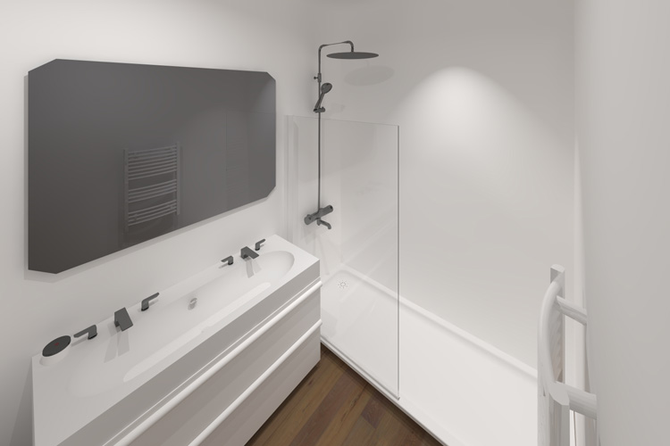 Simulation 3D Vue salle de bain